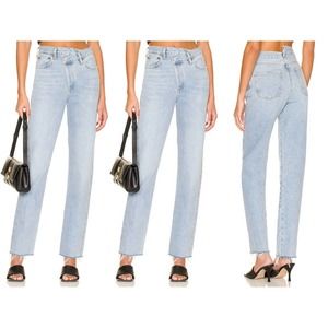 Agolde Light Blue Straight Leg Jeans